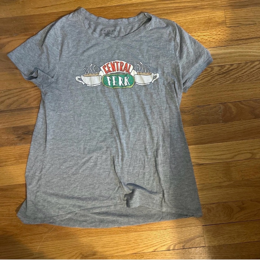 Gray FRIENDS Central Perk Graphic T-Shirt